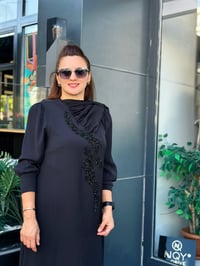 MÜSEMMA ZERAY OMUZ DETAYLII ABİYE