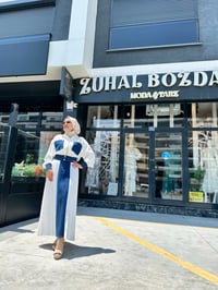 Oysho Kumaş Kot Detaylı İkili Etekli Takım Ekru