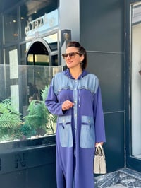 Oysho Kumaş Taş İşlemeli Kapşonlu Giy Çık Kap Lacivert