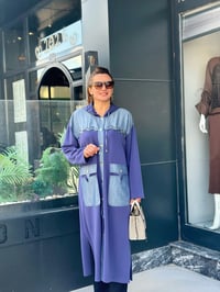 Oysho Kumaş Taş İşlemeli Kapşonlu Giy Çık Kap Lacivert