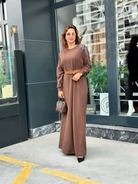 Şardonlu Modal Elbise