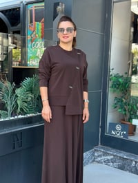 TAŞ DETAYLI KLOŞ ETEKLİ BORA TAKIM