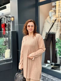Taş İşlemeli Triko Takım