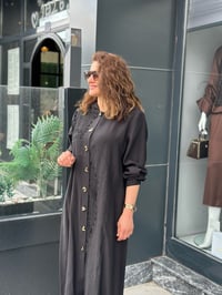 Tencel Kap El Nakışlı Siyah