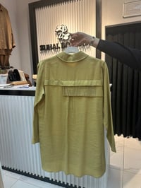 Tencel Taş detaylı Tunik & Pantolon Takım Amber Rengi