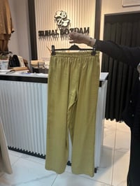 Tencel Taş detaylı Tunik & Pantolon Takım Amber Rengi