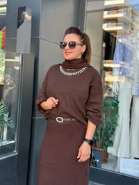 THEERELİGHT SEUL ÜÇLÜ TRİKO TAKIM KAHVE