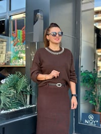 THEERELİGHT SEUL ÜÇLÜ TRİKO TAKIM KAHVE