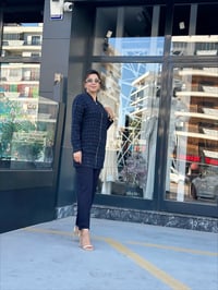 Tüvit Ceketli İkili Pantolonlu Takım Lacivert