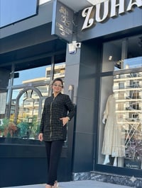Tüvit Ceketli İkili Pantolonlu Takım Siyah