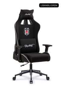 Fanchair x Beşiktaş Goal Siyah Kumaş Lisanslı Oyuncu Koltuğu