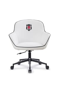 Fanchair x Beşiktaş Icon Beyaz Çalışma Koltuğu