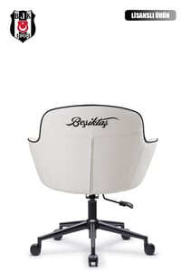 Fanchair x Beşiktaş Icon Beyaz Çalışma Koltuğu