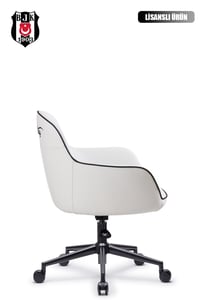 Fanchair x Beşiktaş Icon Beyaz Çalışma Koltuğu