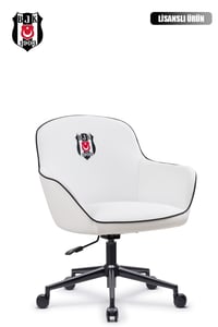 Fanchair x Beşiktaş Icon Beyaz Çalışma Koltuğu