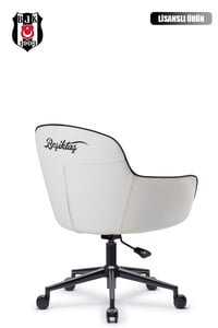 Fanchair x Beşiktaş Icon Beyaz Çalışma Koltuğu