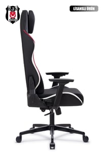 Fanchair x Beşiktaş Siyah Beyaz Lisanslı Oyuncu Koltuğu