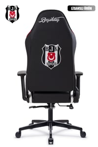 Fanchair x Beşiktaş Siyah Beyaz Lisanslı Oyuncu Koltuğu
