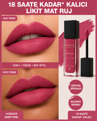 A'Grace Deep Pink Matte Lipstick 6 ml