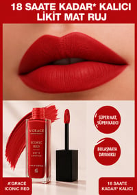 A'Grace Iconic Red Matte Lipstick 6 ml