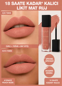 A'Grace Peach Nude Matte Lipstick 6 ml