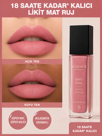 A'Grace Soft Pink Matte Lipstick 6 ml