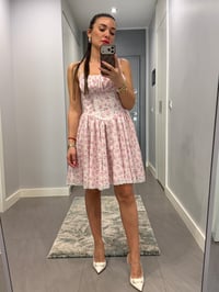Askılı Çıtır Desen Elbise