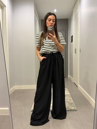 Beli Bağcıklı Krep Kumaş Palazzo