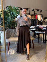 Çizgili Poplin Kumaş Gömlek