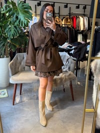 Oversize Yarım Trenç