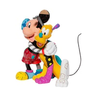 Disney Britto Plüto ve Mickey Mouse Figür Biblo