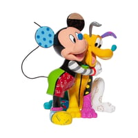 Disney Britto Plüto ve Mickey Mouse Figür Biblo