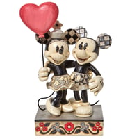 Disney Havada Aşk Kokusu Var Mickey Minnie Kalp Dekoratif Figür Biblo