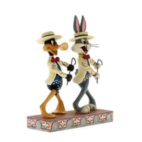 Looney Tunes On with the Show Bugs Bunny  Daffy Duck Dekoratif Figür Biblo
