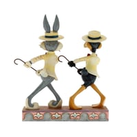Looney Tunes On with the Show Bugs Bunny  Daffy Duck Dekoratif Figür Biblo