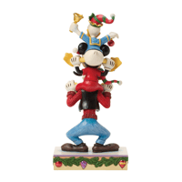 Mickey Donald & Goofy Stacked Lisanslı Figür Biblo Enesco Orijinal Lisanslı Koleksiyon Ürünü
