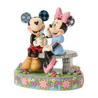 Mickey Minnie Spring Bench Lisanslı Figür Biblo Enesco Orijinal Lisanslı Koleksiyon Ürünü
