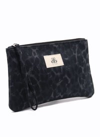 Clutch Çanta Siyah Leopar