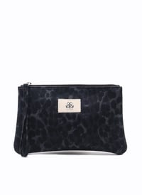 Clutch Çanta Siyah Leopar