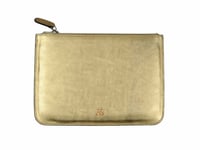 Deri Clutch Çanta Altın