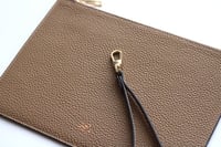 Deri Clutch Çanta El Saplı Vizon Togo