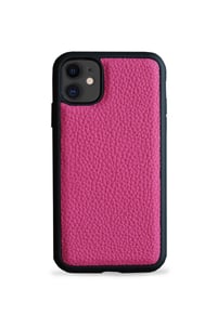 Deri iPhone Kılıf 11 Fuşya Togo