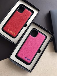 Deri iPhone Kılıf 11 Fuşya Togo