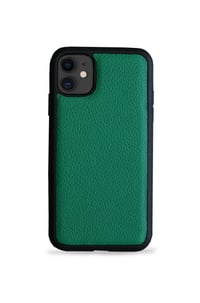 Deri iPhone Kılıf 11 Koyu Yeşil Togo