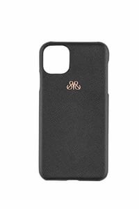 Deri iPhone Kılıf 11 Pro Max  Gri Saffiano