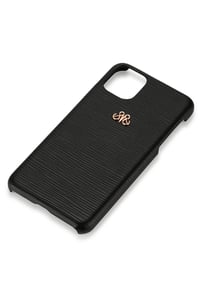 Deri iPhone Kılıf 11 Pro Max Siyah Epi