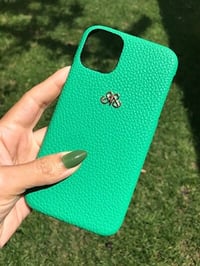 Deri iPhone Kılıf 11 Pro Max Yeşil Togo
