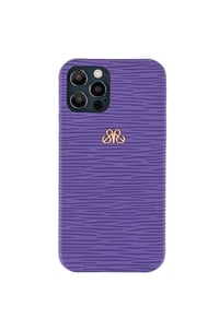 Deri iPhone Kılıf 11 Pro Mor Epi