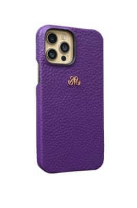 Deri iPhone Kılıf 12-12 Pro Mor Togo Full Deri