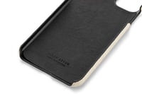 Deri iPhone Kılıf 12 Mini Beyaz Epi
